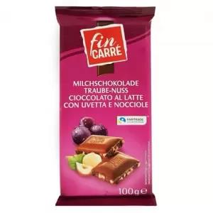 Fin Carre Milk Chocolate Fruit and Nut 100g