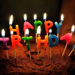 Happy Birthday Candles - Multi color cake decorations