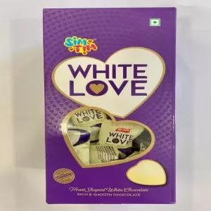Heart Sim Tim White Gift Love Chocolate 340g x 125(pcs) Pack
