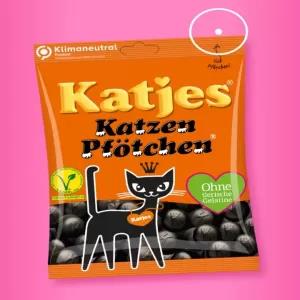 Katjes Licorice Cat Paws - Katzen Pftchen Gummy Candy 200g