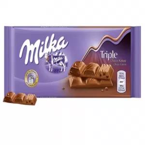 Milka Triple Choco Cocoa Bar Triple Chocolate Flavor