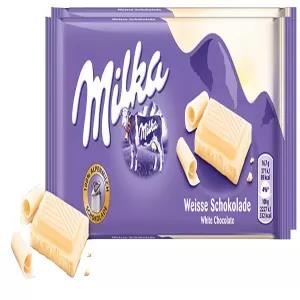 Milka White Chocolate Bar Candy Alpenmilch Oriiginal German