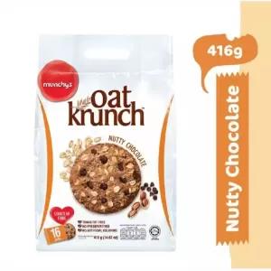 Munchys Oats Krunch Nutty Chocolate Biscuits 416g (16Pcs) P