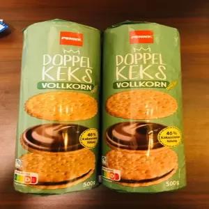 Penny double biscuit whole grain 46% cocoa cream filling 500