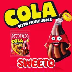 Sweeto COLA with Fruit Juice Gummy Bear Candy 80g for Childr