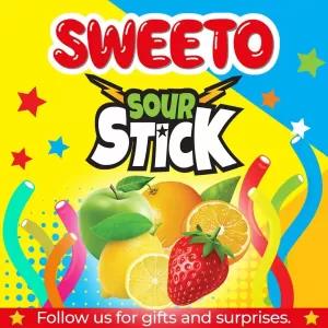 Sweeto MULTICOLOR STICKS with Fruit Juice Gummy Bear Candy 8