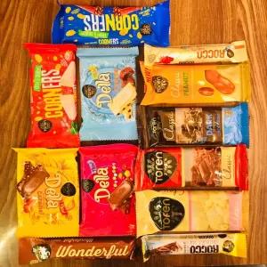 Toren Chocolate Mix Della, Dark,White,Chocolate,x 12Pcs Comb