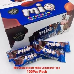 Toren Mio Mini Chocolate Bar Milky Compound 11g x 100Pcs Pac