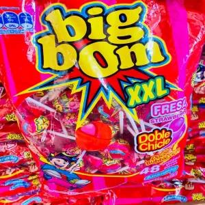 48pcs Big Bom XXL Lolipop With Chew Gum Seal Pack Foreign Ta