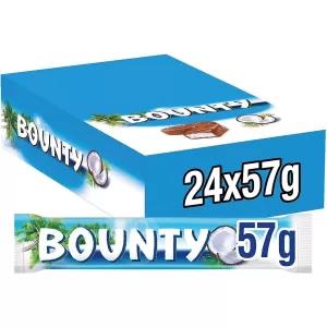 Bounty Coconut Milk Chocolate Duo Bar Pack of 24 x 57G