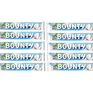 Bounty Milk Chocolate Bars Coconut 10 Pcs
