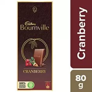 Cadbury Bournville Cranberry Dark Chocolate Bar, 80 g