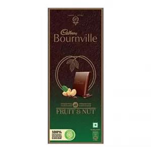 Cadbury Bournville Fruit and Nut Dark Chocolate Bar, 80 g