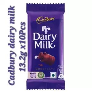 Cadbury Dairy Milk Chocolate 13.2g 10Pcs