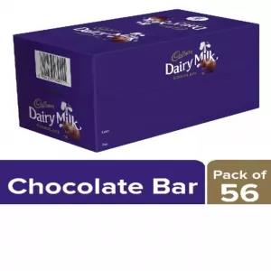 Cadbury Dairy Milk Chocolate Bar 13.2 g Pack of 56 739.2g