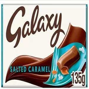 Galaxy Salted Caramel Chocolate Bar, Chocolate Gifts, 135 g