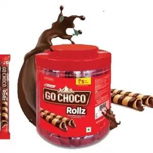 Go Choco Rollz is the most crunchy and silky Chocolate roll