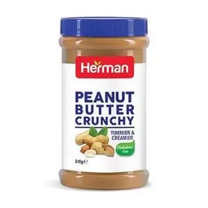 Herman Peanut Butter Crunchy 510g (Cholestrol Free)
