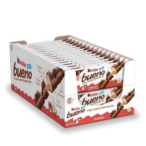 Kinder Bueno Milk Chocolate and Hazelnut Cream Candy Bar, Pe