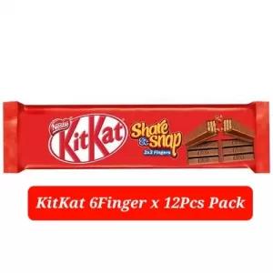 Kitkat 6Finger Share & Snap Wafer Bar - Coated With Chocolat