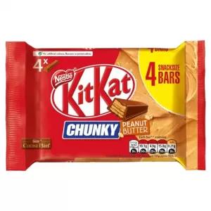 Kitkat Chunky Peanut Butter Milk Chocolate bar Multipack 33.