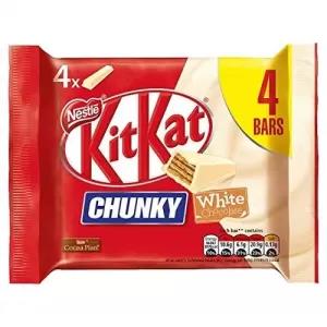 Kitkat Chunky White Chocolate 4 Bars (4 X 40g, 160g) UK