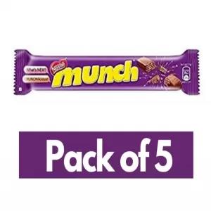 Nestl Munch Wafer x 5 Bars Everyones Favorite Chocolate Coa