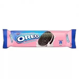 Oreo Strawberry Cream Sandwich Biscuits 120g