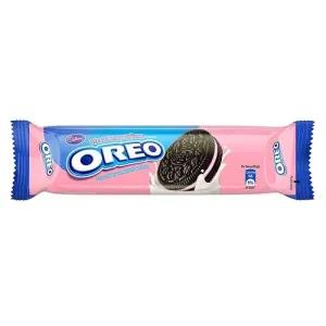 Oreo Strawberry Cream Sandwich Biscuits 120g