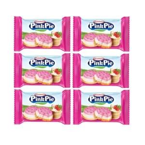 Pink Pie Mini Snack Biscuit Strawberry Flavour