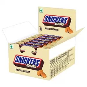 Snickers Almond Filled Chocolate, 22g Bar Pack of 24Pcs