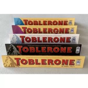 Toblerone Chocolate 100g x 5 Flavours Combo Pack Switzerland