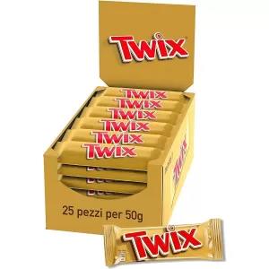 Twix Single Chocolate Bar 50g x25Pcs Pack