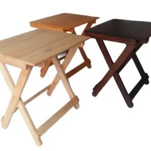 Foldable wooden table Treated Rubber Wood