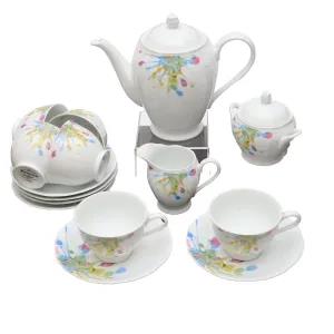 Rattota R16009 17pc Tea Set Multicolor