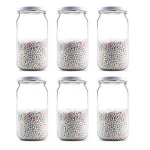 Tea Coffee Jar 1000ml Glass for Spices, Sugar, Powder, Kitch