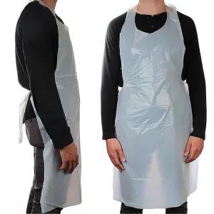 Disposable Plastic Aprons - (Polythene Aprons) 5pcs Pack