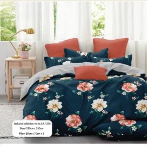 Mia Bedsheets / Bedsheet With 2 Pillow Covers (90 x 100)