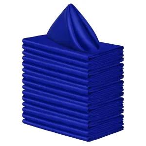 Blue 50cmx50cm Square Table Napkins Soft Handkerchief Romant