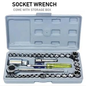 Aiwa 40 Pc Socket Wrench and Tool Kit Set