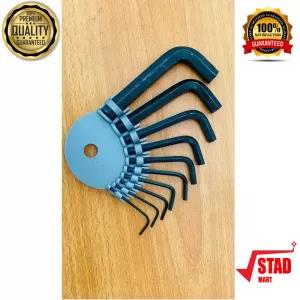 Black Allen Key Set (10 Pcs) High Quality High Durable High