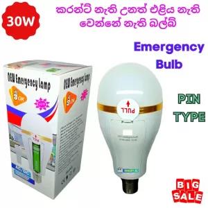 30W Smart LED White Emergency Rechargeable Bulb Lamp Lighting up
