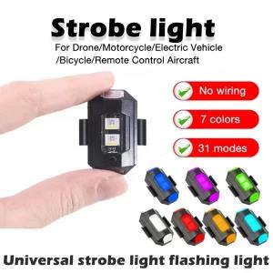 LED Bicycle Taillight Drone Light RGB Rechargeable