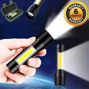 ORIGINAL 511 Mini USB Rechargeable XPE COB LED Flashlight