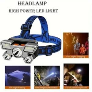 Rechargeble Headlamp High power LED light USB Charging
