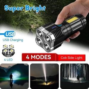 Rechargeble High Power flash lights with emergency lamp