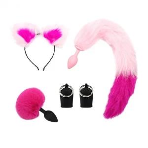 18+ Fox Tail Butt Plug & Full Set Adult Toys SMToys