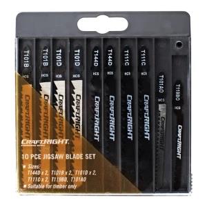 Craftright 10 Piece Jigsaw Blade Set High carbon steel