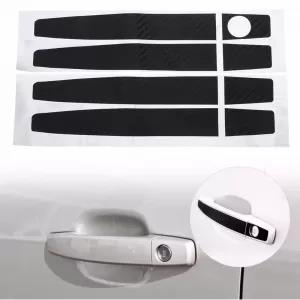 Generic 4pcs Carbon Fiber Car Decal Door Handle Cover