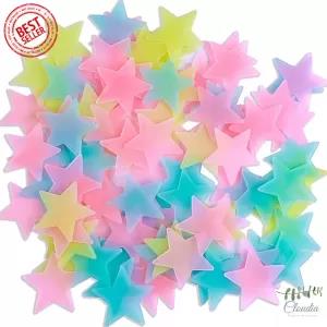 Generic 72Pcs Set Kids Fluorescent Radium Stars Wall Stickers